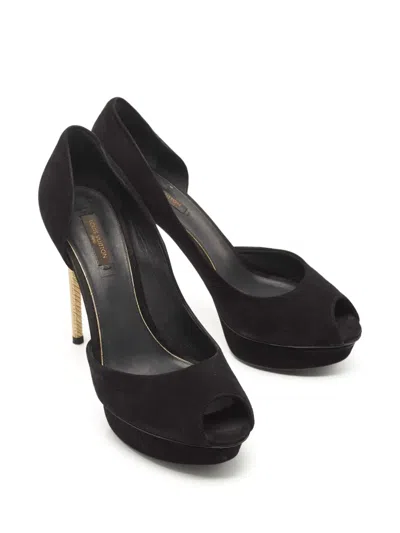 Pre-owned Louis Vuitton 110mm Suede Pumps