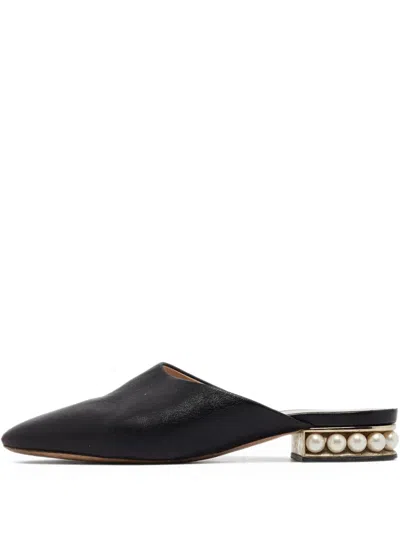Pre-owned Nicholas Kirkwood  Casati Pearl-embellished Slip-on Mules