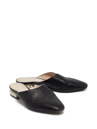 Pre-owned Nicholas Kirkwood  Casati Pearl-embellished Slip-on Mules