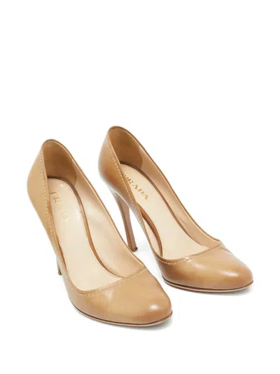 Pre-owned Prada 105mm Leather Pumps