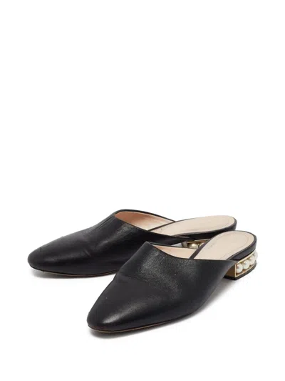 Pre-owned Nicholas Kirkwood  Casati Pearl-embellished Slip-on Mules