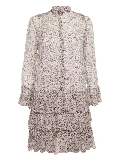 Pre-owned Zadig & Voltaire  Floral-print Tiered Dress