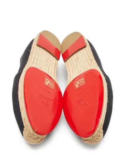 Pre-owned Christian Louboutin Lather Espadrilles