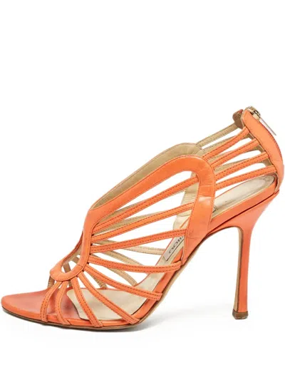 Pre-owned Jimmy Choo 120mm Leather Heeled Sandals