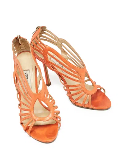 Pre-owned Jimmy Choo 120mm Leather Heeled Sandals