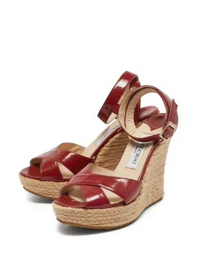Pre-owned Jimmy Choo 120mm Phoenix Espadrilles