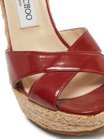 Pre-owned Jimmy Choo 120mm Phoenix Espadrilles
