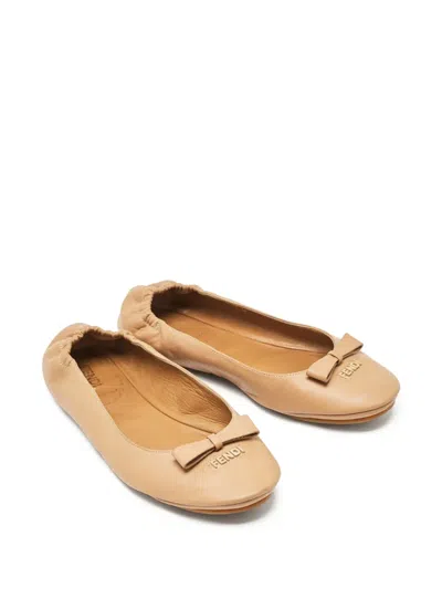 Pre-owned Fendi Leather Ballet Flats