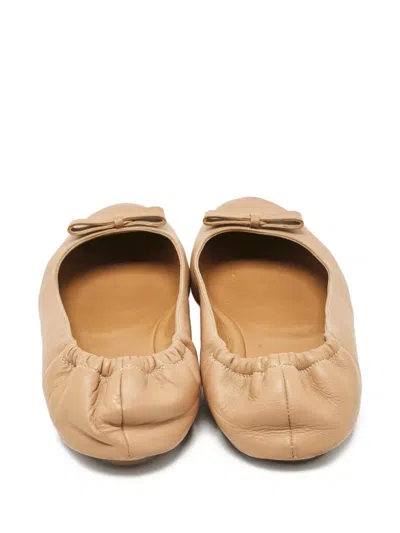 Pre-owned Fendi Leather Ballet Flats