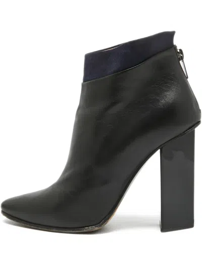 Pre-owned Jimmy Choo 110mm Block-heel Ankle Boots