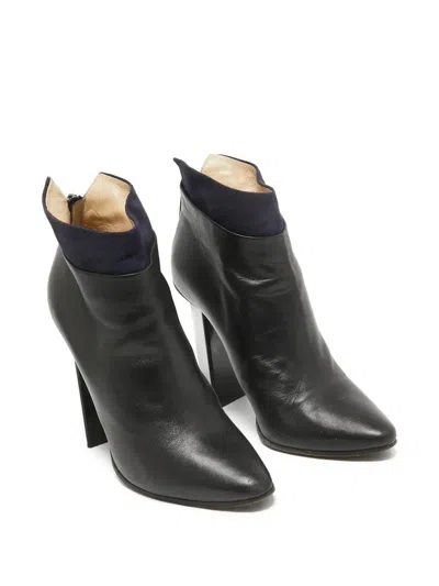 Pre-owned Jimmy Choo 110mm Block-heel Ankle Boots