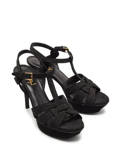 Pre-owned Saint Laurent 110mm Tribute Sandals