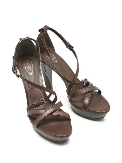 Pre-owned Tod's Vintage  110mm Strappy Sandals