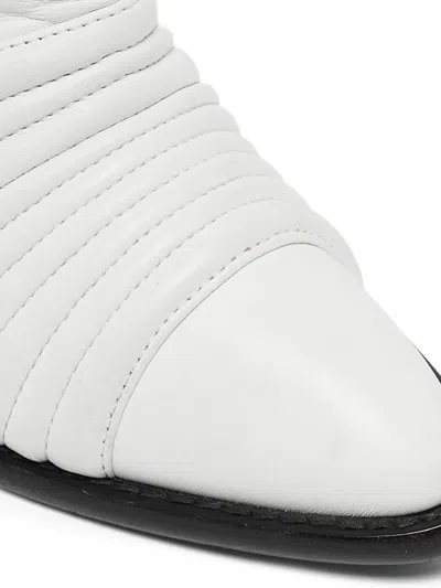 Pre-owned Giuseppe Zanotti Vintage  70mm Quilted Boots In White