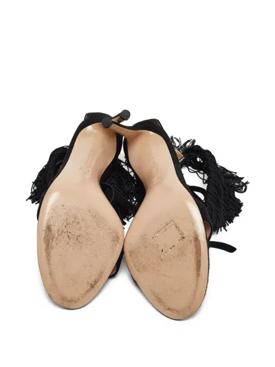 Pre-owned Gianvito Rossi  110mm Olivia Fringed Sandals
