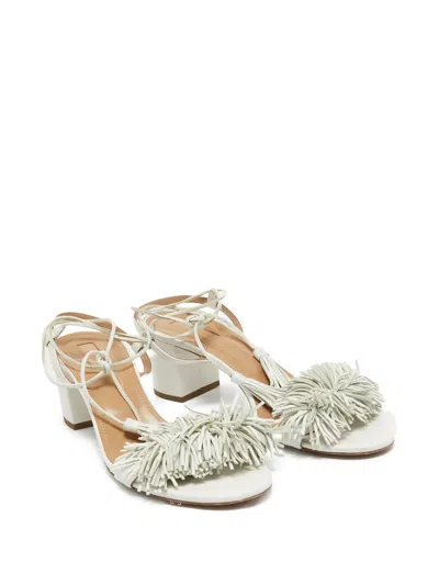 Pre-owned Aquazzura  55mm Wild Thing Fringe-embellished Sandals
