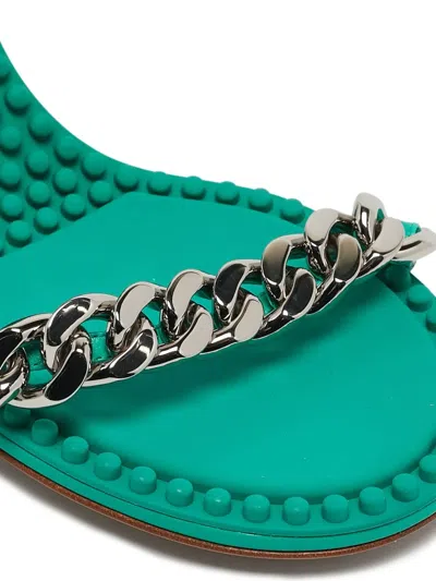 Pre-owned Bottega Veneta 100mm Chain-embellished Heeled Sandals