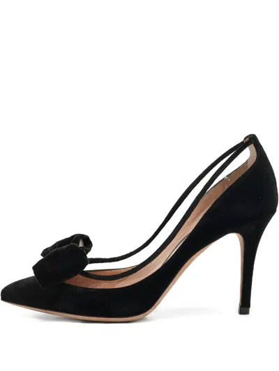 Pre-owned Valentino Garavani Bow-detailed Pumps
