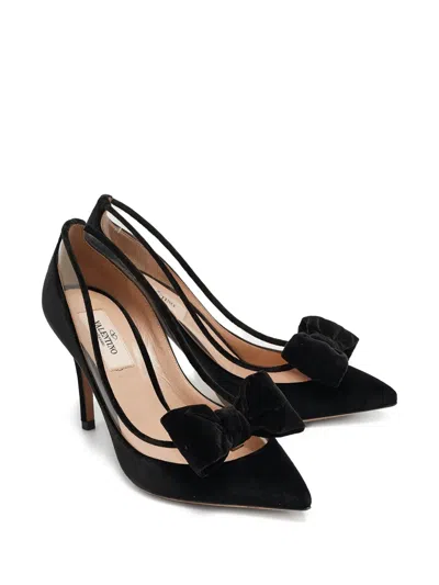 Pre-owned Valentino Garavani Bow-detailed Pumps