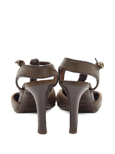 Pre-owned Fendi 90mm Leather Sandals