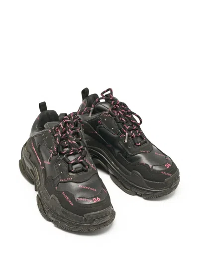 Pre-owned Balenciaga Chunky Sole Logo-print Sneakers