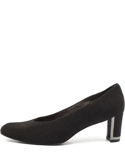 Pre-owned Stuart Weitzman  60mm Metallic-heel Pumps In Black