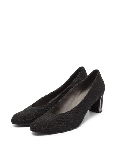 Pre-owned Stuart Weitzman  60mm Metallic-heel Pumps In Black