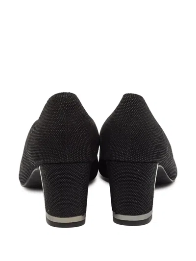 Pre-owned Stuart Weitzman  60mm Metallic-heel Pumps In Black