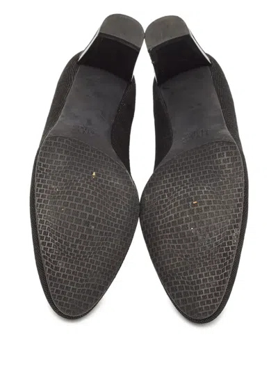 Pre-owned Stuart Weitzman  60mm Metallic-heel Pumps In Black