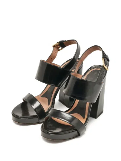 Pre-owned Marni 120mm Platform Sandals In Black