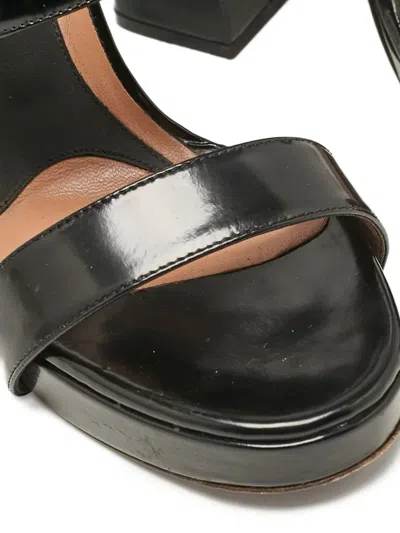 Pre-owned Marni 120mm Platform Sandals In Black