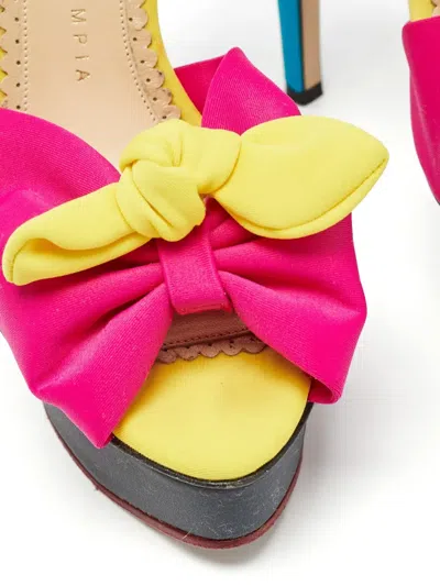 Pre-owned Charlotte Olympia  135mm Platform Sandals In Pink