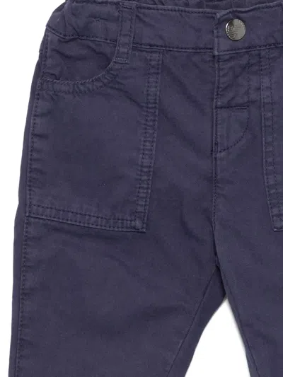 Emporio Armani Patch-pocket Trousers In Blue