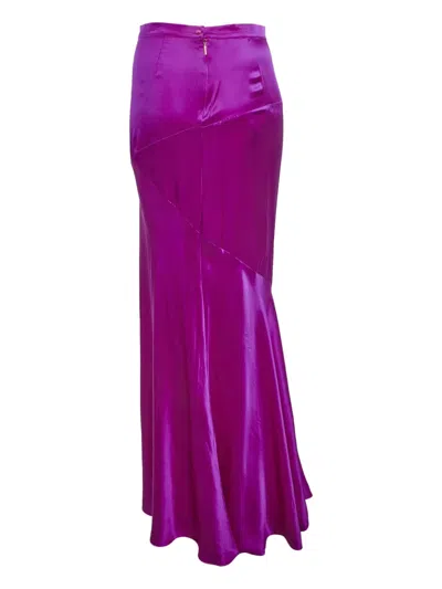 Pre-owned Roberto Cavalli Vintage Silk-satin Skirt