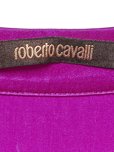 Pre-owned Roberto Cavalli Vintage Silk-satin Skirt