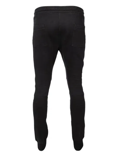 Pre-owned Balmain Logo-embroidered Track Pants In Black