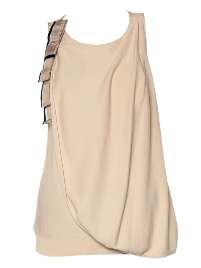Pre-owned Emporio Armani Bow-detail Tank Top
