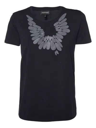 Pre-owned Emporio Armani Wing-motif T-shirt