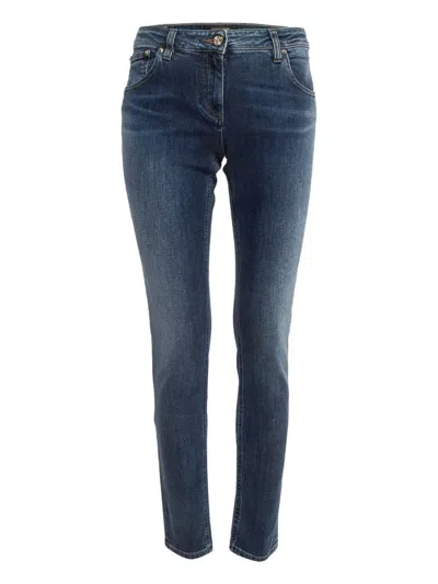 Pre-owned Roberto Cavalli  Logo-patch Jeans In Blue