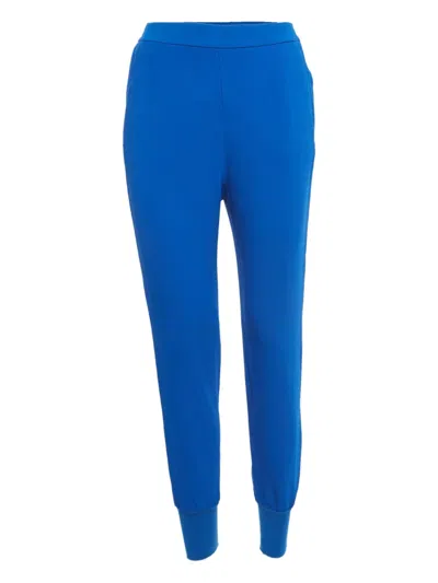Pre-owned Stella Mccartney Cotton Track Pants In Blue