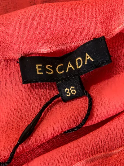 Pre-owned Escada Neslisah Top In Orange