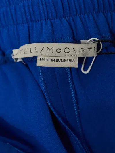 Pre-owned Stella Mccartney Cotton Track Pants In Blue