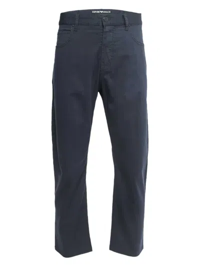 Pre-owned Emporio Armani Cotton Chinos In Blue