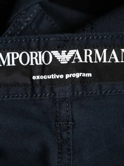 Pre-owned Emporio Armani Cotton Chinos In Blue