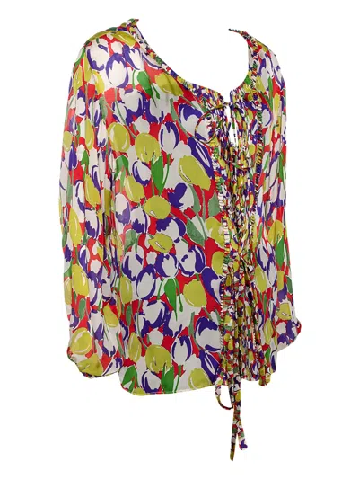 Pre-owned Roberto Cavalli Vintage Silk Blouse