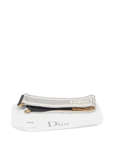 Pre-owned Dior Logo-jacquard Belt