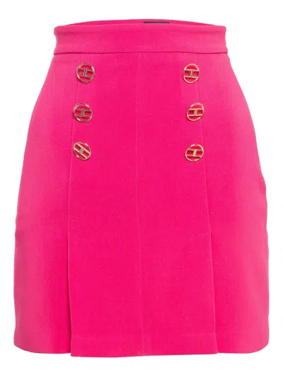 Pre-owned Elisabetta Franchi  Decorative-button Mini Skirt