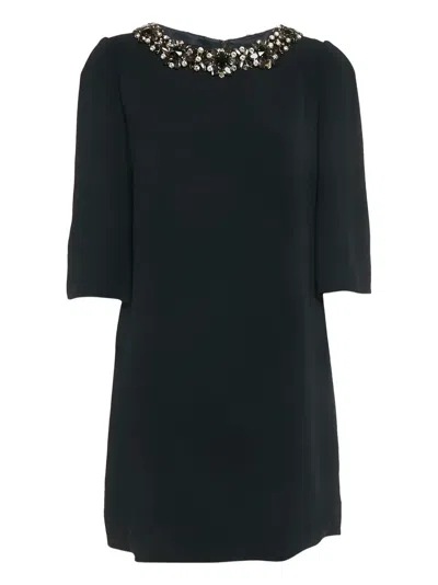 Pre-owned Dolce & Gabbana Beaded Embellished Dress