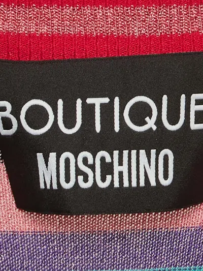Pre-owned Moschino Striped Knee-length Dress
