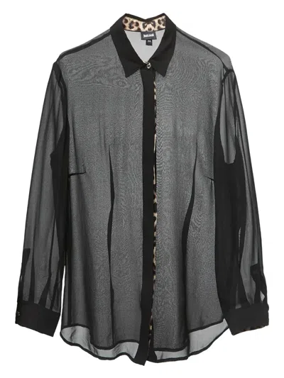Pre-owned Just Cavalli  Semi-sheer Blouse